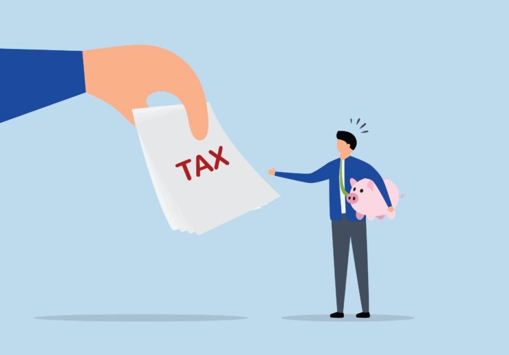Tax,Burden,Or,Debt,To,Pay,For,Income,Tax,,Businessman