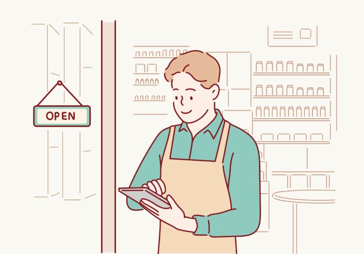 Small,Business,Owner,Smiling,And,Standing,With,Crossed,Arms,Outside