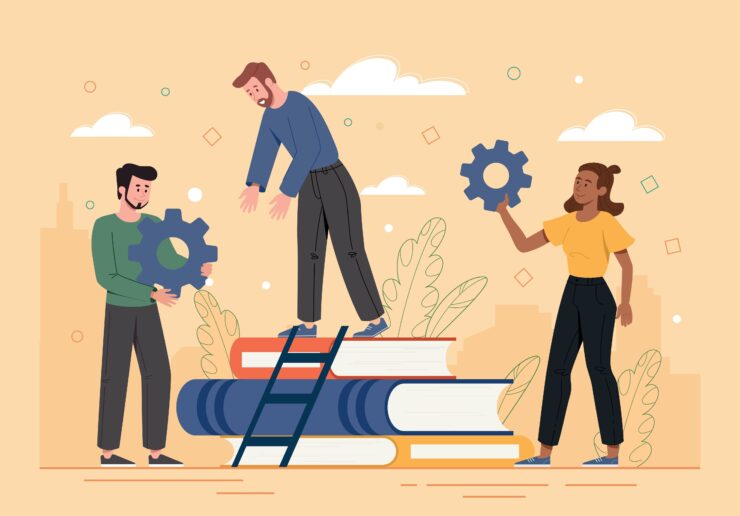 illustration-books-and-cogs